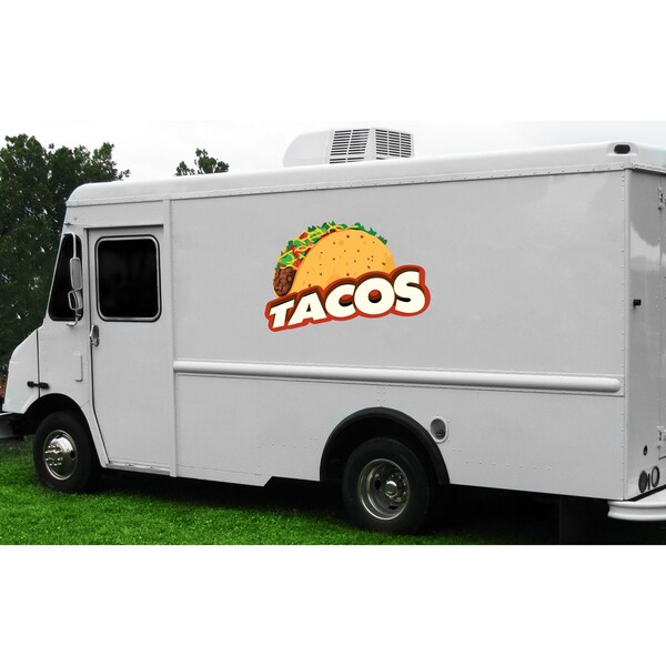 Signmission Safety Sign, 9 in Height, Vinyl, 6 in Length, Tacos, D-DC-12-Tacos D-DC-12-Tacos - main